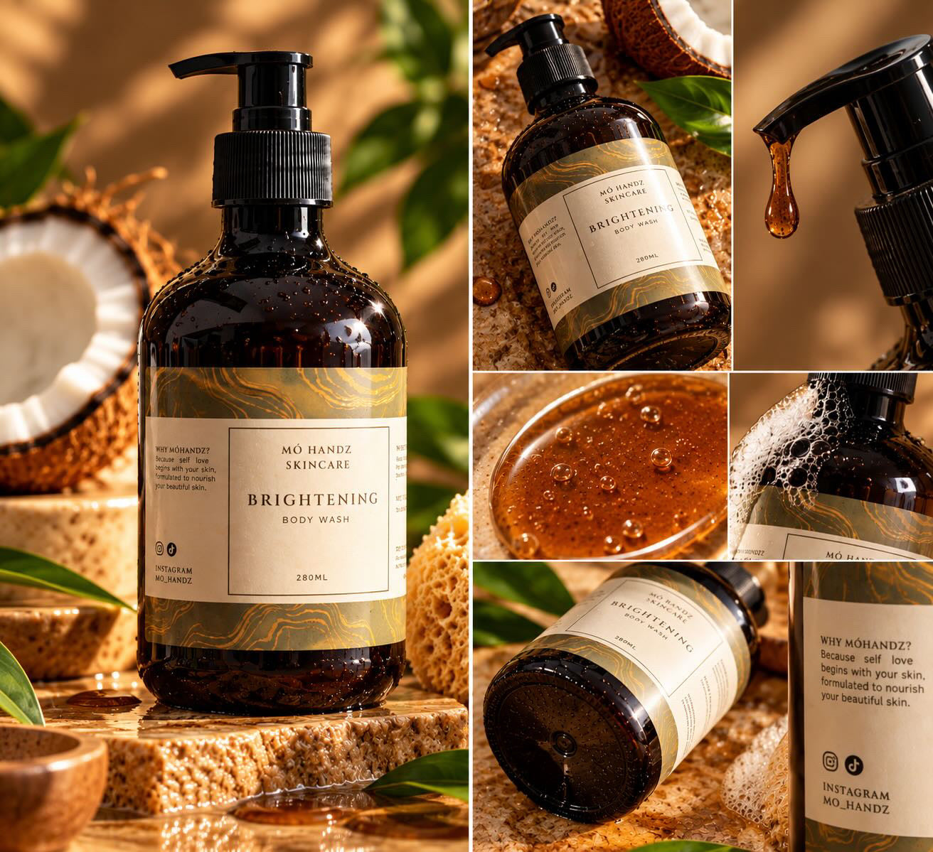Móhandz brightening body wash